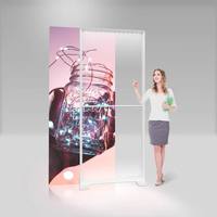 Boîte à lumière LED sans cadre personnalisée, présentoir publicitaire en acrylique autoportant pour les magasins, les événements et les expositions