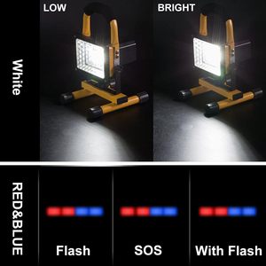 Lámpara de Trabajo LED de 4000LM con 3 Modos de Brillo, 6000K Luz Diurna, Portátil con Soporte para Taller WD-915 - Product Image 3