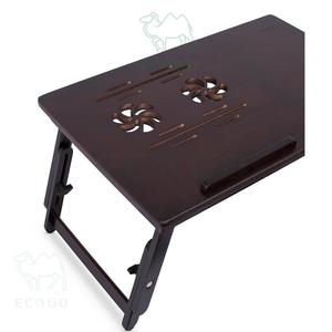 Venta al por mayor de bambú Laptop Desk Nuevo estilo Laptop Notebook Stand Patas ajustables Laptop Bed Table - Product Image 3