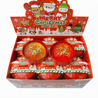 Jouet anti-stress en TPR en forme de chignon de Noël à rebond lent, cadeau promotionnel sensoriel à presser