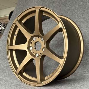 גלגלי סגסוגת מחושלים Chrome TE37 בגדלים 17 18 19 20 אינץ' 5X120 5X112 5X114.3 חישוקים עבור ב.מ.וו מרצדס אאודי פורשה סובארו מאזדה - Product Image 4