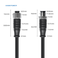 Connecteur électrique aviation personnalisé GX12 mâle à femelle M12 étanche câble 2p 3p 4p 5p 8p pour l'automatisation industrielle