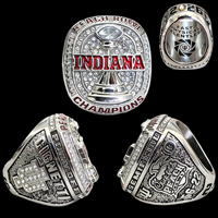 Ensemble de bagues de championnat national de football NCAA 2025 Indiana Hoosiers pour hommes, serties de zircons, pour fans, vente en gros