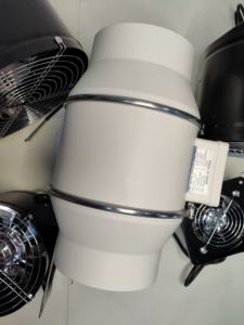 Nouveau 6 pouces Axial Flow Duct AC Industrial Fan 220V <span class=keywords><strong>Double</strong></span> Ball Bearing Bathroom Exhaust Ventilation Extractor Plastic OEM In-line - Product Image 6