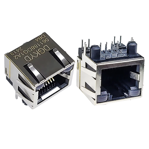 Lá Chắn Cổng Duy Nhất Mạng Ổ Cắm 1x1 8P8C Dip Thẳng Ánh Sáng Cánh Nữ Cat5/Cat5e Cắm Jack RJ45 Ethernet Kết Nối - Product Image 1