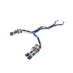 Système <span class=keywords><strong>d</strong></span>'échappement agressif en titane léger de 1,2 mm Ecnal pour Porsche Macan GTS <span class=keywords><strong>Turbo</strong></span> 2.9T 2020-2024 - Avant-Milieu-Arrière - Product Image 1