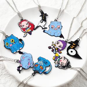9 nouveaux colliers en métal au design de dessins animés K-Pop Rumi Mira <span class=keywords><strong>Zoe</strong></span> pour les fans d'anime, cosplay et cadeaux - Product Image 2