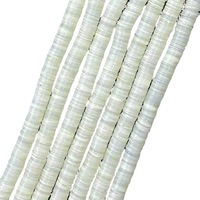 Vente en gros perles de coquillage plates blanches naturelles perles nacre coquillage perles entretoises perles d'os et de corail