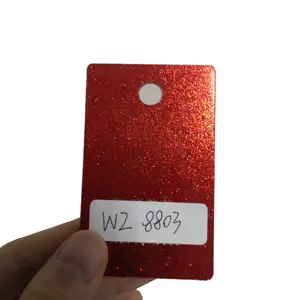 Foglio di Pmma di plastica acrilica personalizzato campione da 3mm foglio di Glitter foglio acrilico glitterato