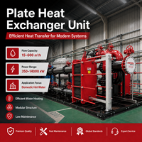 Système de chauffage direct usine en acier au carbone 30m³/h 210m³/h 510m³/h 700KW 5600KW Unité d'échange de chaleur à conception modulaire
