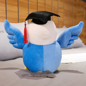 Peluche d'aigle docteur, poupée d'aigle de graduation, poupée de graduation OEM ODM, poupée en tissu avec chapeau de docteur, cadeau de graduation - Product Image 4