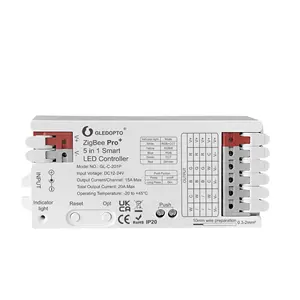 GL-C-201P Gledopto 20A Pro + Controlador ZigBee LED 5 em 1 Smart LED Dimmer com Memória de cena Controladores de LED Alexa com escurecimento