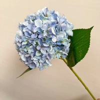 Composition florale artificielle en soie d'hortensia 3D à tige unique, de haute qualité, pour centre de table de mariage et décoration intérieure