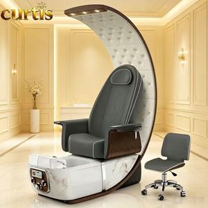Poltrona <span class=keywords><strong>Spa</strong></span> Elettrica Reclinabile di Lusso <span class=keywords><strong>per</strong></span> Pedicure con Idromassaggio, Lampada LED e Massaggio Completo <span class=keywords><strong>per</strong></span> Saloni di Bellezza e Cura dei Piedi - Product Image 3