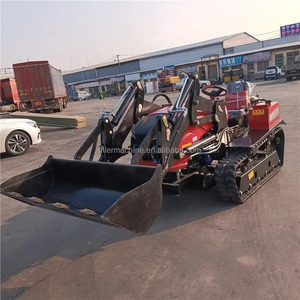 Tractor sobre orugas agrícola Agrícola multifuncional certificado CE con cubo/triturador hidráulico - Product Image 4