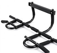 Barre de traction multifonctionnelle robuste pour portillon, barre de traction multi-positions pour tractions, dips, sit-ups, entraînement de la partie supérieure du corps à domicile