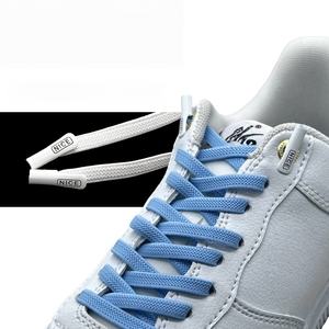 Lacets plats élastiques sans nœuds, colorés, 0,6 cm de large, lacets paresseux à verrouillage rapide sans attaches pour baskets, sport, enfants et adultes - Product Image 4