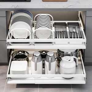 Estante extraíble Sea Shark de una sola capa de acero al carbono con pintura horneada para almacenamiento en cocina - Product Image 1