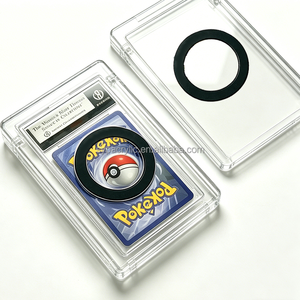 Étui de protection en acrylique transparent SYP pour <span class=keywords><strong>carte</strong></span> <span class=keywords><strong>Pokémon</strong></span> Sun & Moon Espeon <span class=keywords><strong>GX</strong></span> Secret <span class=keywords><strong>Rare</strong></span> Full Art classifiée avec anneau magnétique - Product Image 4