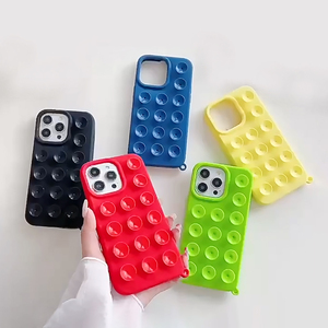 Accessoires de téléphone en silicone à prise solide avec support mains libres à ventouse pour selfies et vidéos Étui pour téléphone portable - Product Image 4
