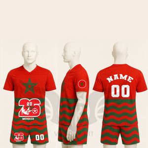 Ropa Deportiva Masculina de Marruecos, Secado Rápido, Transpirable, de Alta Calidad, Camiseta de Fútbol Personalizada, Uniformes de Fútbol para Clubes - Product Image 2
