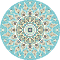 Sous-verre et set de table en céramique classique, imprimé mandala floral, antidérapant, résistant à la chaleur, absorbant, écologique, pour la décoration de la maison