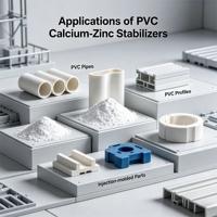 Stabilisateur PVC Ca-Zn de qualité supérieure avec excellente stabilité thermique pour agents auxiliaires du cuir, du caoutchouc et du plastique, pureté à 100 %