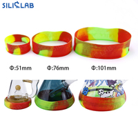 Trois tailles en un ensemble d'anneaux de Protection en Silicone accessoires pour fumeurs articles fragiles en verre outil de protection