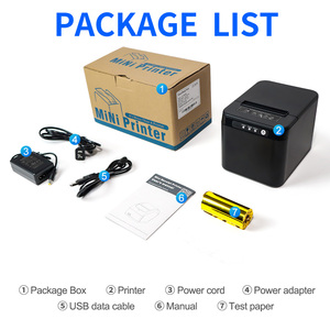 Xincode 80 mét Máy tính để bàn nhận máy in nhiệt BT USB Lan với Auto cutter POS Máy in nhà hàng Nhà Bếp Máy in cho ESC/POS - Product Image 6