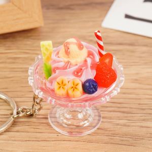 New Simulation Food Ice Cream Keychain Pendant Fun Food Play Dream Car Bag Keychain - Product Image 5
