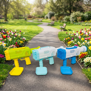 Pistola de Burbujas Eléctrica de 36 Agujeros, Máquina de Burbujas Automática de Plástico para Fiestas al Aire Libre y Bodas - Product Image 6