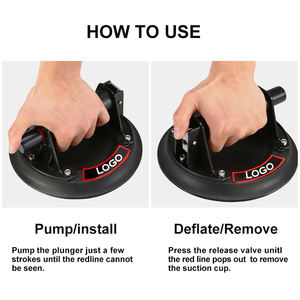 डिंग्यु औद्योगिक प्लास्टिक सक्शन कप वैक्यूम लिफ्टिंग 2 पैक सतह ग्लास सिरेमिक टाइल 160 किलोग्राम के लिए 2 पैक - Product Image 6