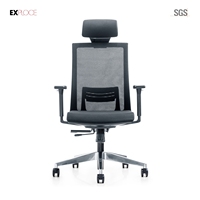 Chaise de bureau de direction ergonomique de luxe à dossier haut, chaise de bureau pivotante, chaise de jeu en maille