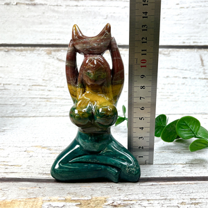 Venta al por mayor de alta calidad océano jaspe <span class=keywords><strong>Madre</strong></span> Tierra cristales <span class=keywords><strong>madre</strong></span> diosa de la tierra escultura para Decoración - Product Image 5