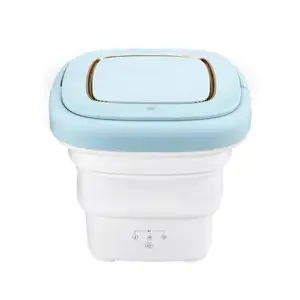 Elektrikli ultrasonik küçük bebek ayakkabı bez kova otomatik ucuz fiyat katlanır taşınabilir mini çamaşır makinesi satışı
