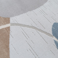 Nouvelle Arrivée 2026 Tapis Wilton Moderne Beige à Motif Abstrait, Poil Court, Antidérapant, Facile à Nettoyer, Durable, Idéal Zones à Fort Trafic, Meilleure Vente