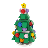 MOOXI MOC Sets de Bloques de Construcción de Árbol de Navidad, Juguetes de Plástico para Niños, Modelo MOC1081