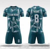 Set Jersey Sepak Bola Sublimasi Custom Cepat Kering dan Bernapas, Seragam Tim Sepak Bola
