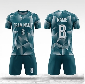 Maßgeschneidertes Sublimations-Fußballtrikot-Set Schnelltrocknend Atmungsaktive Team-Fußballuniform - Product Image 2