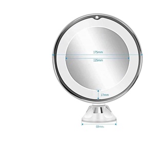 Dönme dönen tuvalet masası aydınlatma 10X büyüteçli ayna makyaj ışık LED büyüteç Vanity lamba 360 derece - Product Image 6