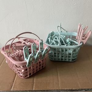 Économique, Lot de 30 Pinces à Linge en Plastique pour Séchage, Anti-Vent, avec Panier, pour Couettes, Serviettes et Cintres - Product Image 5