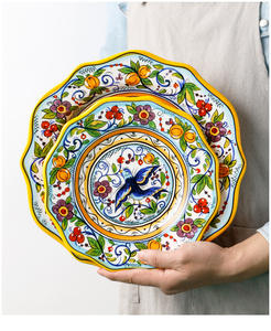 Juego de Vajilla de Cerámica Estilo Europeo, Diseño Floral Español, Apto para Microondas, Hermético, para Restaurantes y Supermercados - Product Image 6