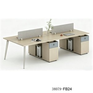 Escritorio Ejecutivo Moderno de Madera con Gabinete de Almacenamiento 38079-H28A, Muebles de Oficina Independientes - Product Image 4