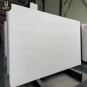 Dalles de pierre de travertin artificiel inorganique Panneau mural en travertin à grain de bois français pour revêtement mural intérieur et extérieur - Product Image 1