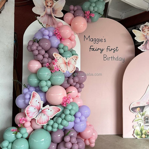 Wedding arch frame stand wall groovy arch fondale ripple arch stage background - Product Image 5