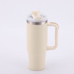 <b>40oz</b> H2.0 <b>Handle</b> Car Travel <b>Tumbler</b> Vacuum Mug Lid Straw Non-Slip Base OEM ODM Custom Brand - Product Image 5
