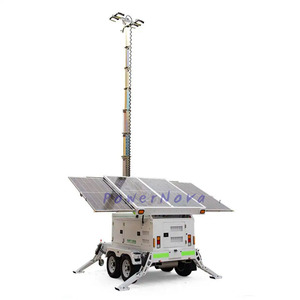 Powernova Năng Lượng Mặt Trời Hệ Thống Năng Lượng 1740W 7M Ánh Sáng Tháp Máy Phát Điện Đèn LED Năng Lượng Mặt Trời Di Động Tháp Ánh Sáng - Product Image 2