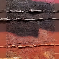 Peinture à l'huile peinte à la main, éclat azur, relief 3D, style abstrait Wabi-Sabi, encadrée en alliage d'aluminium, grande taille, vente en gros pour galerie