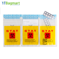 YT Bagmart Biologische Beutel für Laboranwendungen Hochwertige LDPE Einwegbeutel in Rot und Gelb