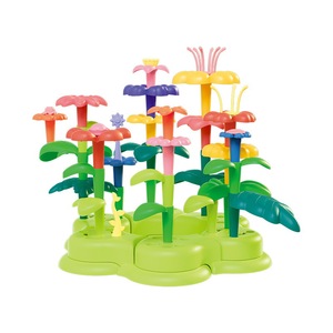 Đa dạng vườn khối xây dựng sáng tạo HANDMADE HẠT lớn tự làm giáo dục chơi nhà cắm hoa cô gái chơi thiết lập - Product Image 1